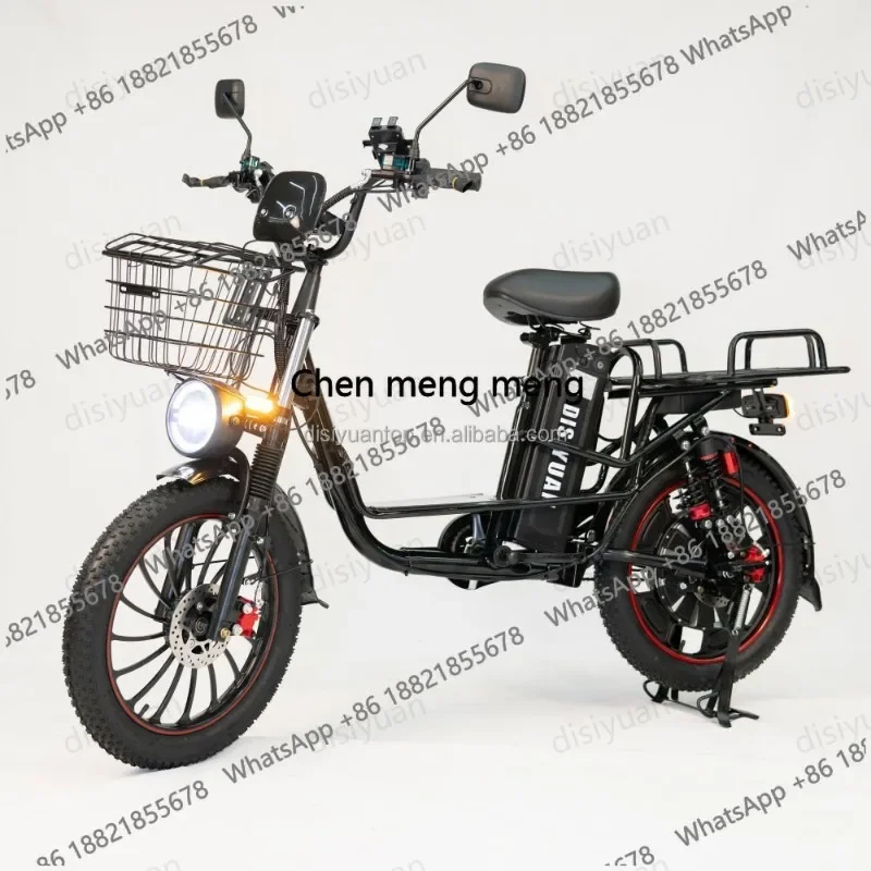 

DD hot selling DISIY 800W Electric Bicycle 20"x 2.5 Vacuum Tire 48v 60V 15AH 20AH Lithium Battery Electric Cargo Bike Deli