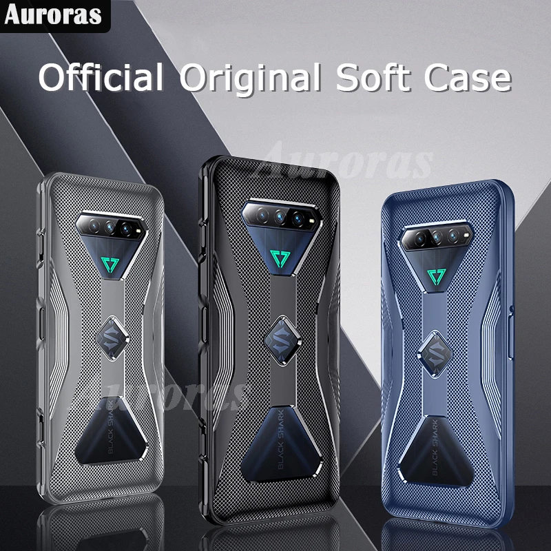 Auroras Soft Case for Black Shark 5 4 Pro RS Shockproof Cross Design Heat Dissipation Case For Xiaomi Blackshark 5 RS 4 Cover 3