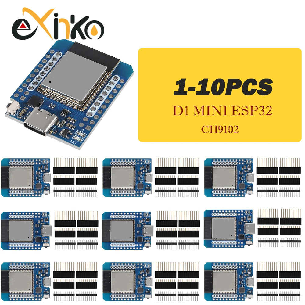 1-10 قطعة D1 MINI ESP32 WiFi + بلوتوث ESP-32 CH9102 رقاقة تسلسلية لوحة تطوير إنترنت الأشياء #1