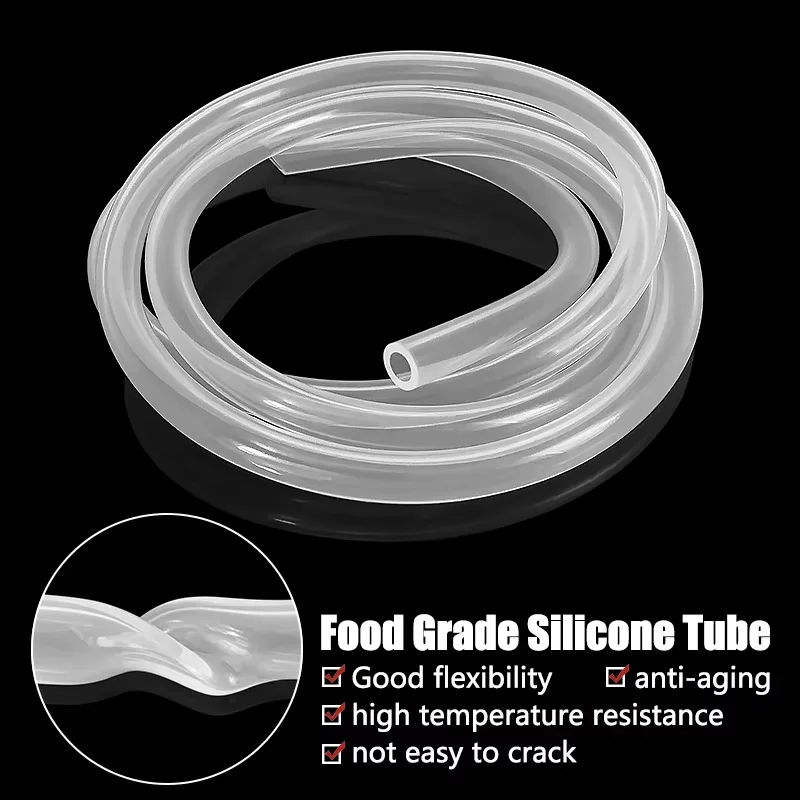 Diameter0.3~50x0.8~60mm Food Grade Clear Transparent Silicone Rubber Hose Flexible Silicone Tube Temperature Resistance Nontoxic