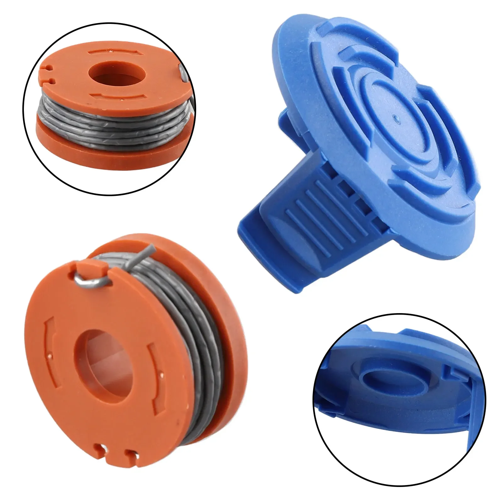1PC Trimmer Spool Line + Cap  For MacAllister MGTP18Li 1.5mm 1x2.5m Strimmer For Garden Grass Lawn Strimmers And Trimmers