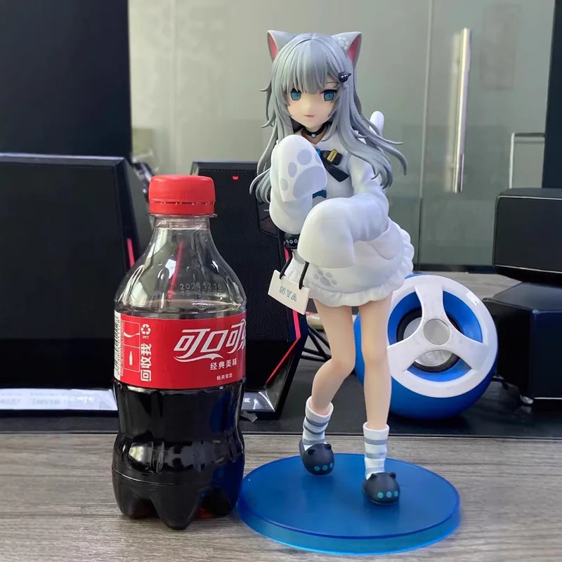 

2025 Cute Catgirl Handmade 23cm Pvc Material Cute And Beautiful Girl Chassis Anime Animation Peripheral Model Birthday Gifts