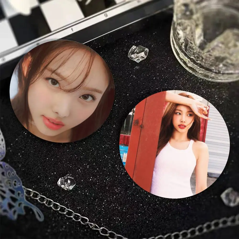 KPOP Nayeon Badges Round Badge Cartoon T-TWICE Brooch Clothing Backpack Accessories Lapel Pin