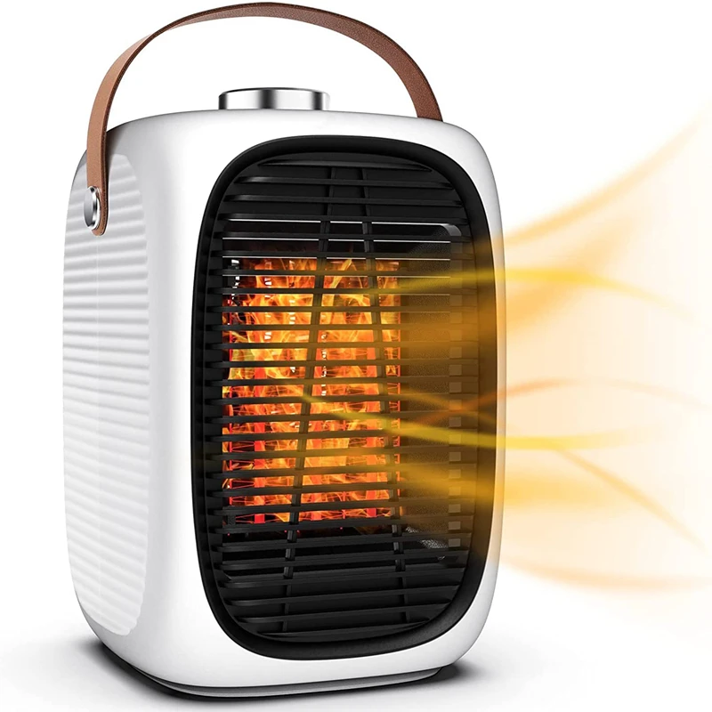 2022 New Design 1000W Winter Heating Plug in Portable Home Office Use Electric Fan Heater