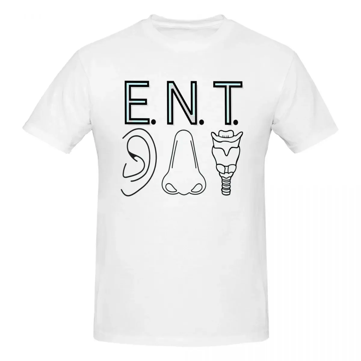 ENT Ear Nose Throat 100% Cotton T-shirt Men's Funny T Shirts Men Round Neck Short Sleeve S-6XL