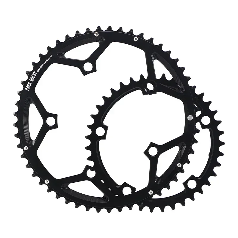 130BCD 2X Five-Claw Foldable Round Chainrings 11-12 Speed Compatible, 53T-56T for Road Bikes view 2