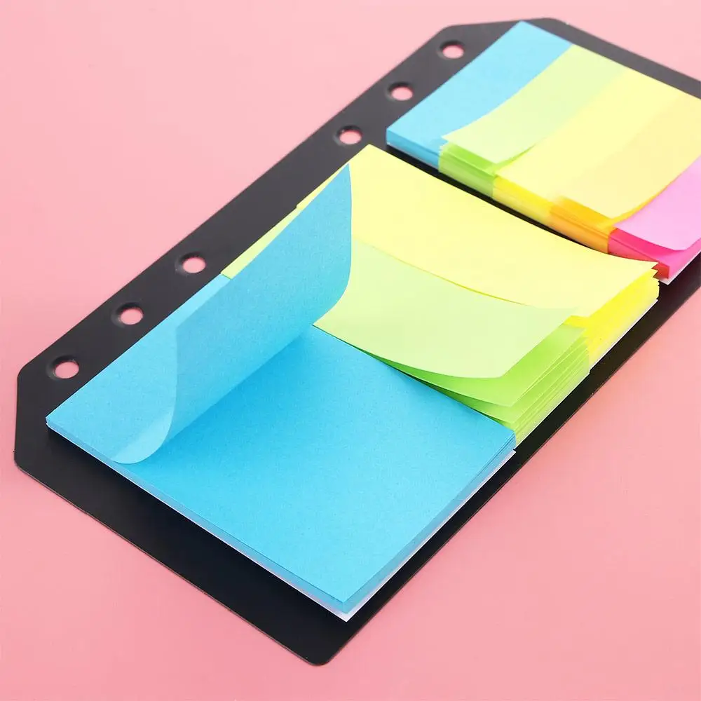 Офисный переплет с 6 отверстиями для блокнотов с вкладышами B5 A5 A6, планировщик липких заметок, блокнот с расписанием, молочная заметка