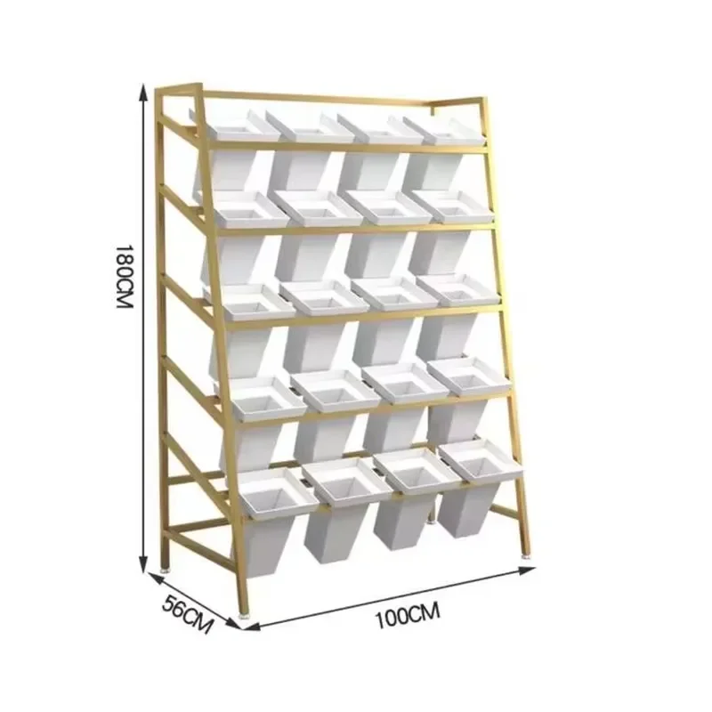 for Multi-Layer Metal Flower Stand Supermarket Shelves for Flower Display in Store for Weddings and Home Use