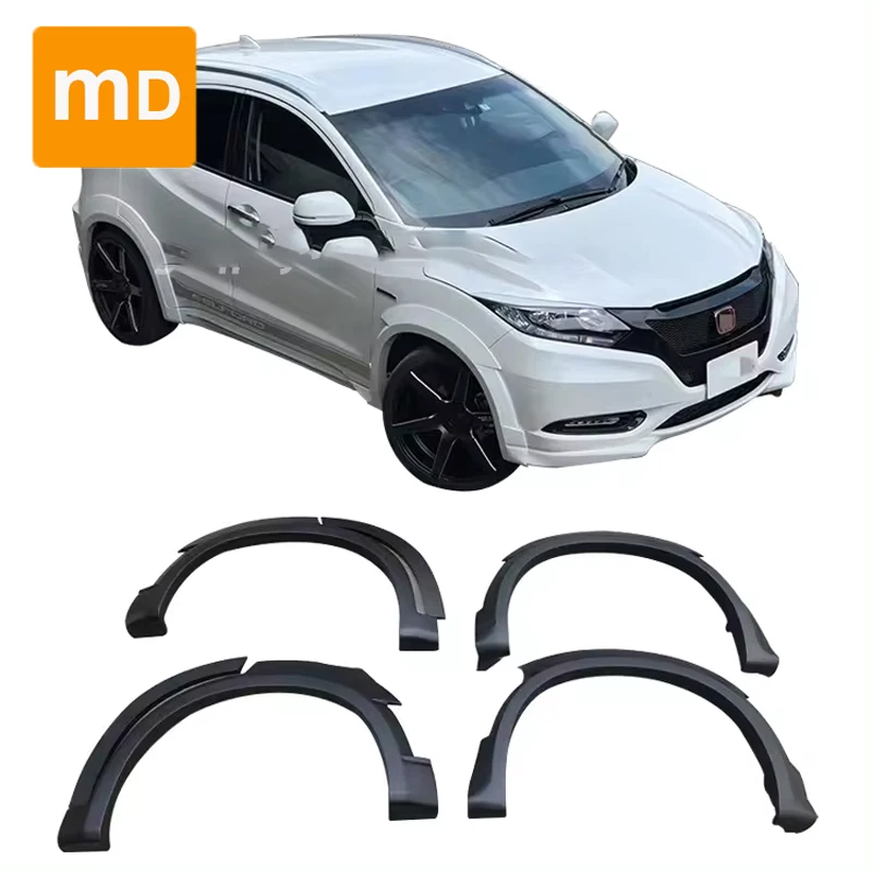 For 2015-2018 Honda VEZEL HRV, Fiber Glass Front and Rear Widebody Wheel-brow Body Kit Guard Car Accessories Upgrade