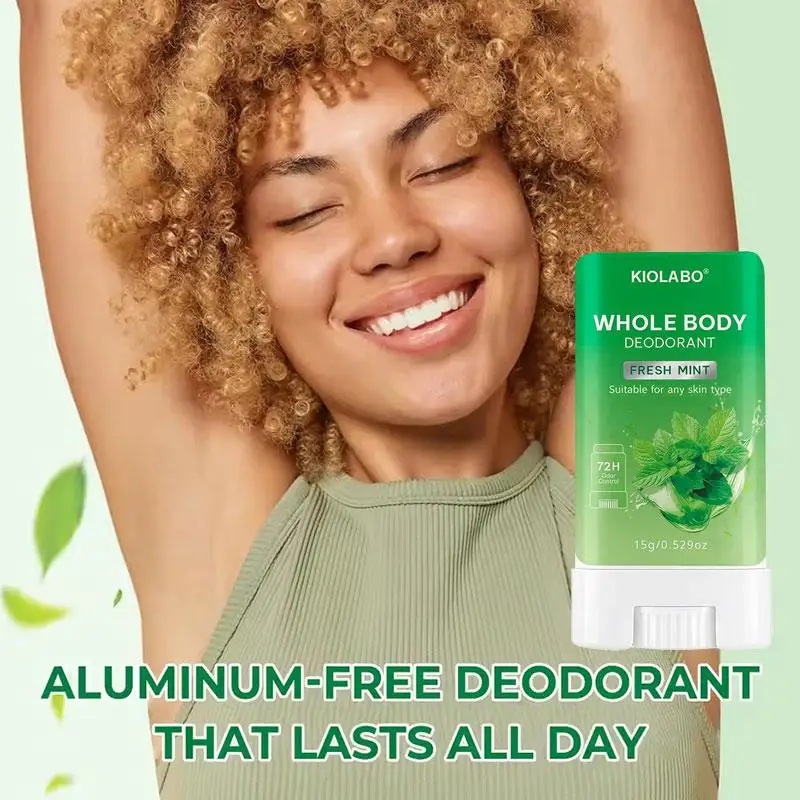 15G Lime & Bergamot Deodorant Stick for Men & Women – Long Lasting Odor Control, Fresh Citrus Fragrance Underarm Deodorant Care