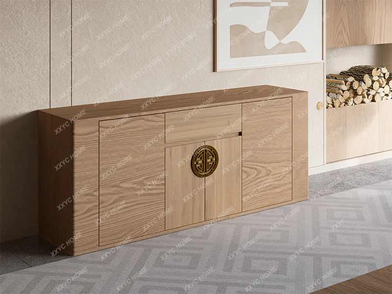 LIntelligent lifting hidden TV cabinet integrated solid wood remote control partition cabinet automatic invisible flip