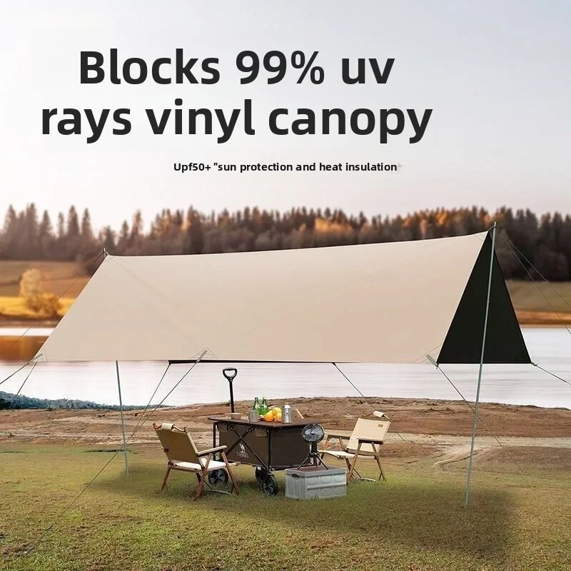 Forest Bee Factory Outdoor Vinyl Sunshade Canopy Tent Butterfly Shapes Hexagon Octagon Silver Coated Sunshade Canopy