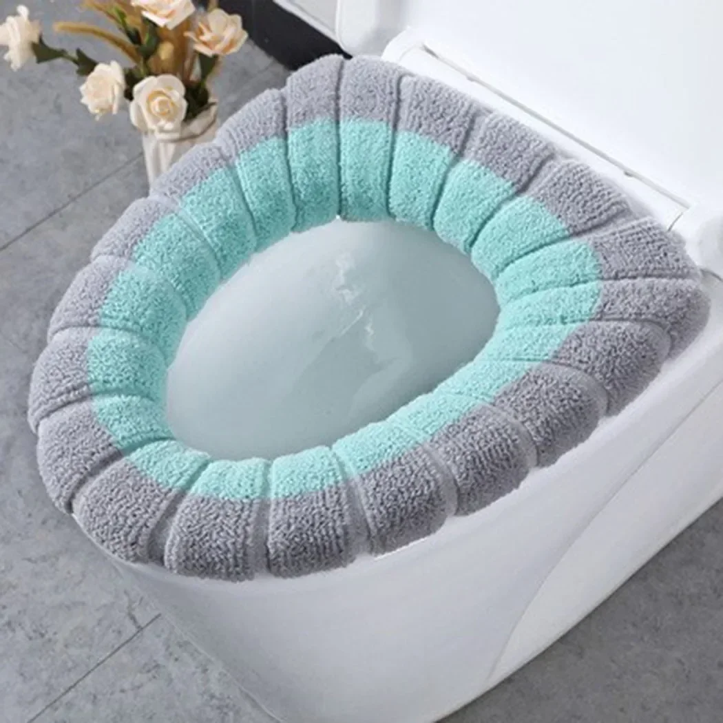 1Pcs Bathroom Warmer Toilet Washable Soft Pad Seat Closestool Cover Lid Mat Cushion Closestool Warmer Accessories