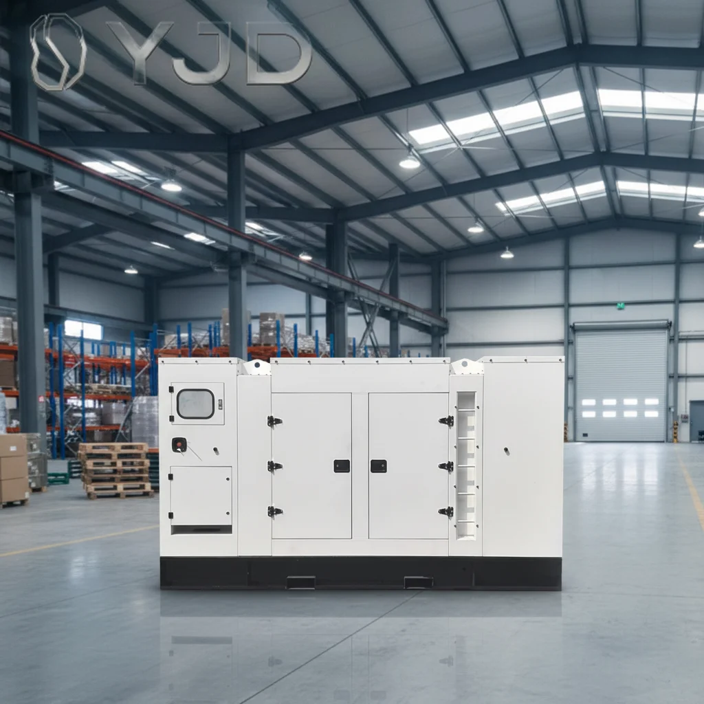 Silent Type 400KVA Auto Generator 100KVA-500KVA Range 380V 50/60Hz AC Single Phase ATS Option Milk White Color for Engine