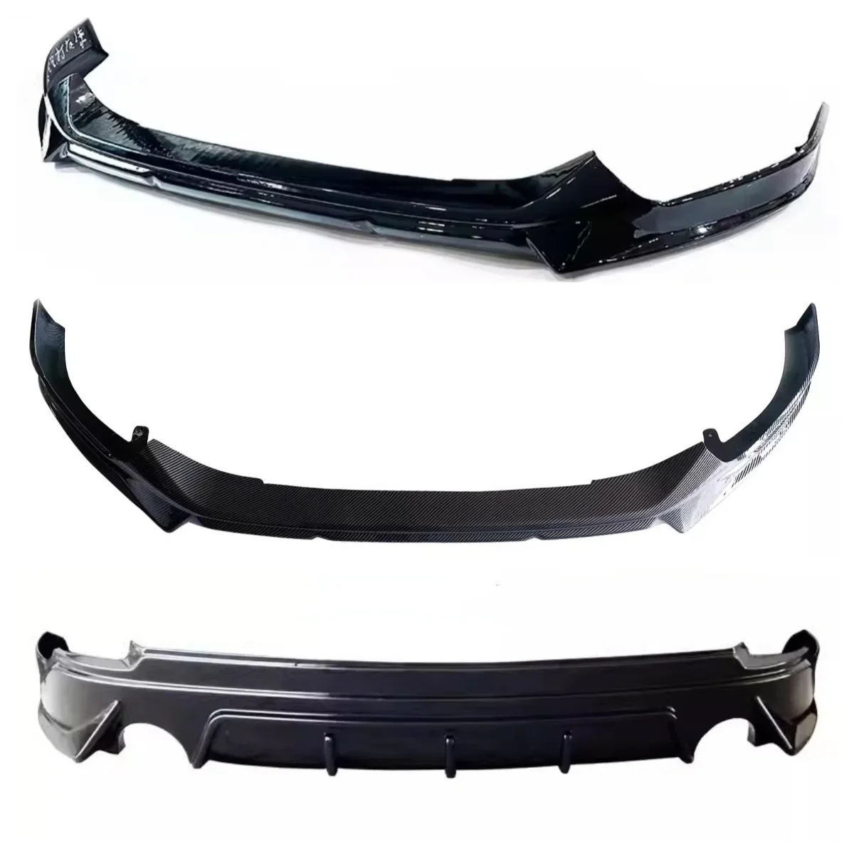 Front lip Rear lip for Mazda CX5 2022-2023 modified Carbon fiber Gloss black Small surround Front Rear shovel Car Accessories