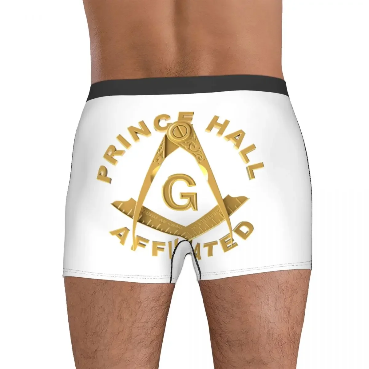 Boxer Underpants Shorts Freemason Masonic Panties Male Breathable Underwear for Homme Man Boyfriend Gift