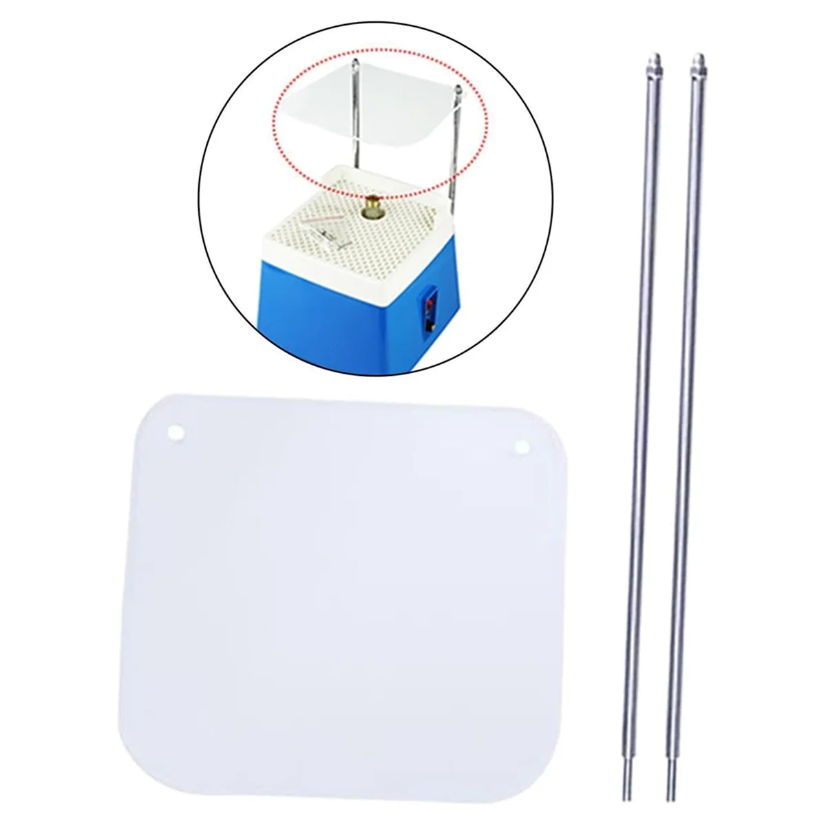 A79G الاكريليك الحافة سبلاش الحرس الفن أداة تجليخ مع تصاعد قضيب الحرفية السيراميك الملون طاحونة آلة قذيفة يربك المجلس