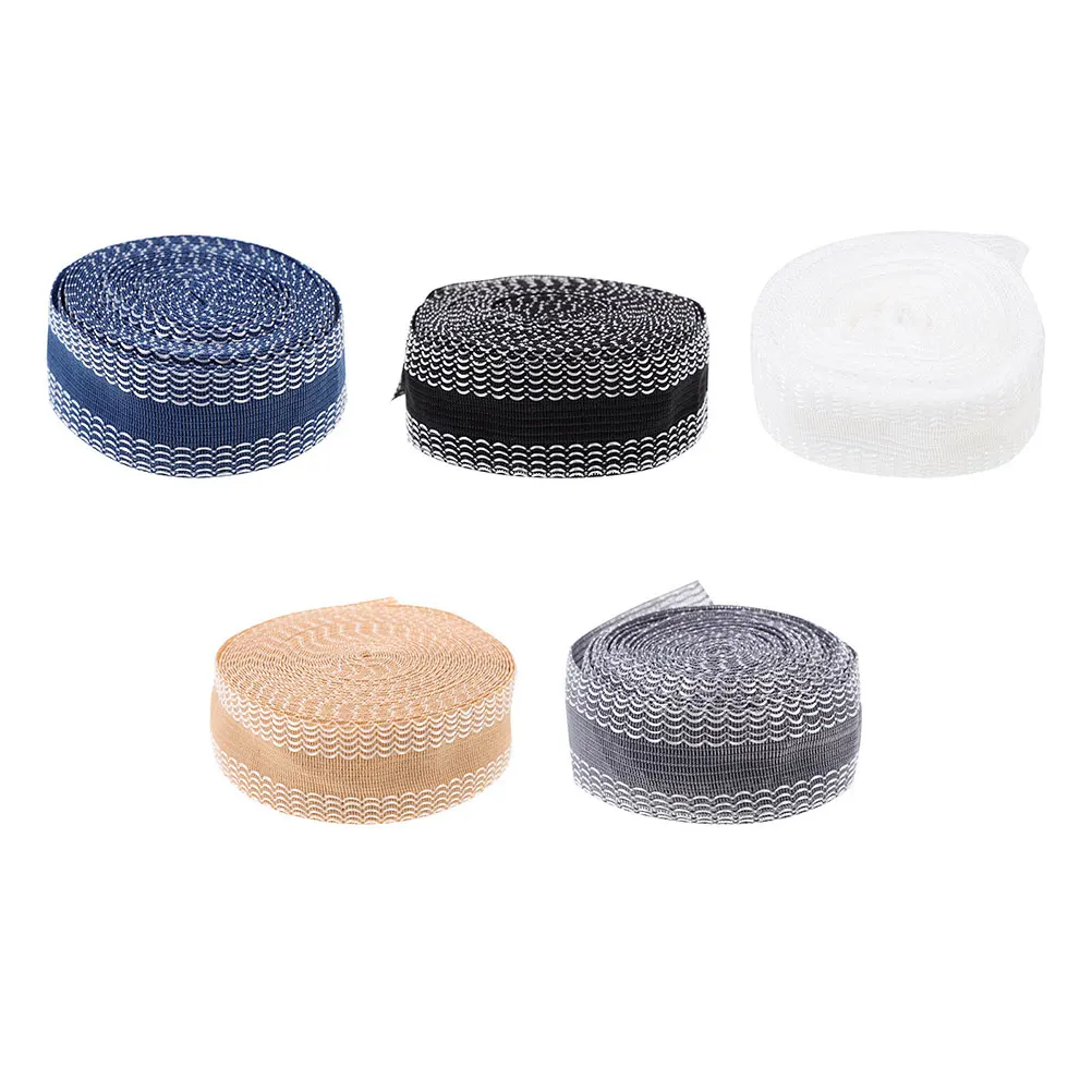 

5 Rolls Waterproof Pants Sticker No-Sew Hemming Polyester Edge Shorten Self-Adhesive Double Sided Fabric Iron-On for Fabric