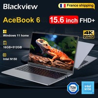 Blackview AceBook 6 Laptop 16GB DDR4 512GB SSD Windows 11 Home Intel Twin Lake N150 36Wh Battery 15.6 Inch
