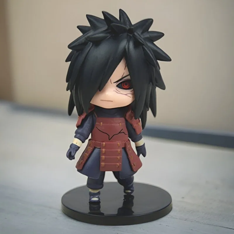Naruto Shippuden Q Figurenset – Naruto/Sasuke/Kakashi 8 cm PVC – Auto-/Desktop-/Kuchendekoration, Geburtstagsgeschenk für Jungen