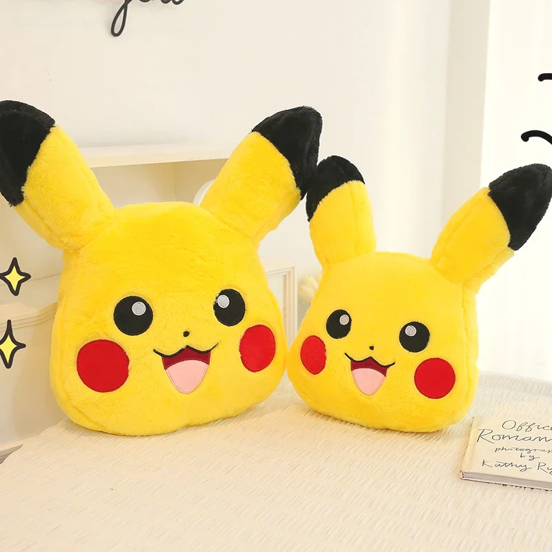 Oreiller en peluche Pokémon Pikachu Kawaii pour enfants, jouets de dessin animé, poupées en peluche mignonnes, cadeau d'anniversaire, décoration d'intérieur pour garçon, 40 cm, 50 cm, 60cm