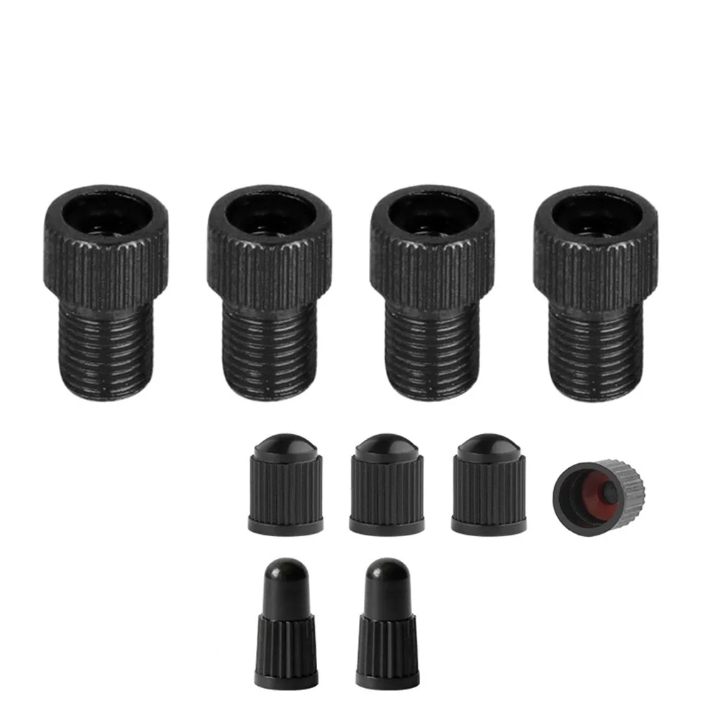 

4pcs Valve Adapter Presta To-schrader Valve Converter Road Bike Pump Air Nozzle Tube Tools Bicycle Accessories