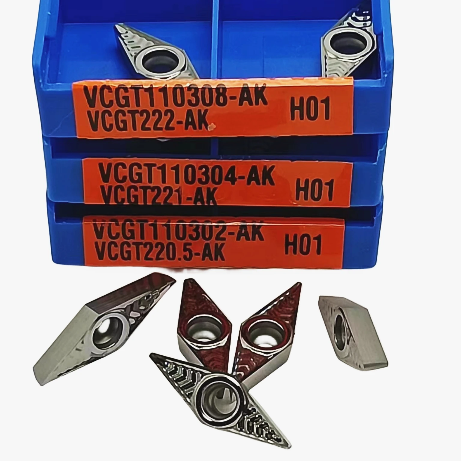 VCGT110304 VCGT110308 VCGT110302 High quality Diamond inserts Lathe tool Turning insert CNC Turning tools