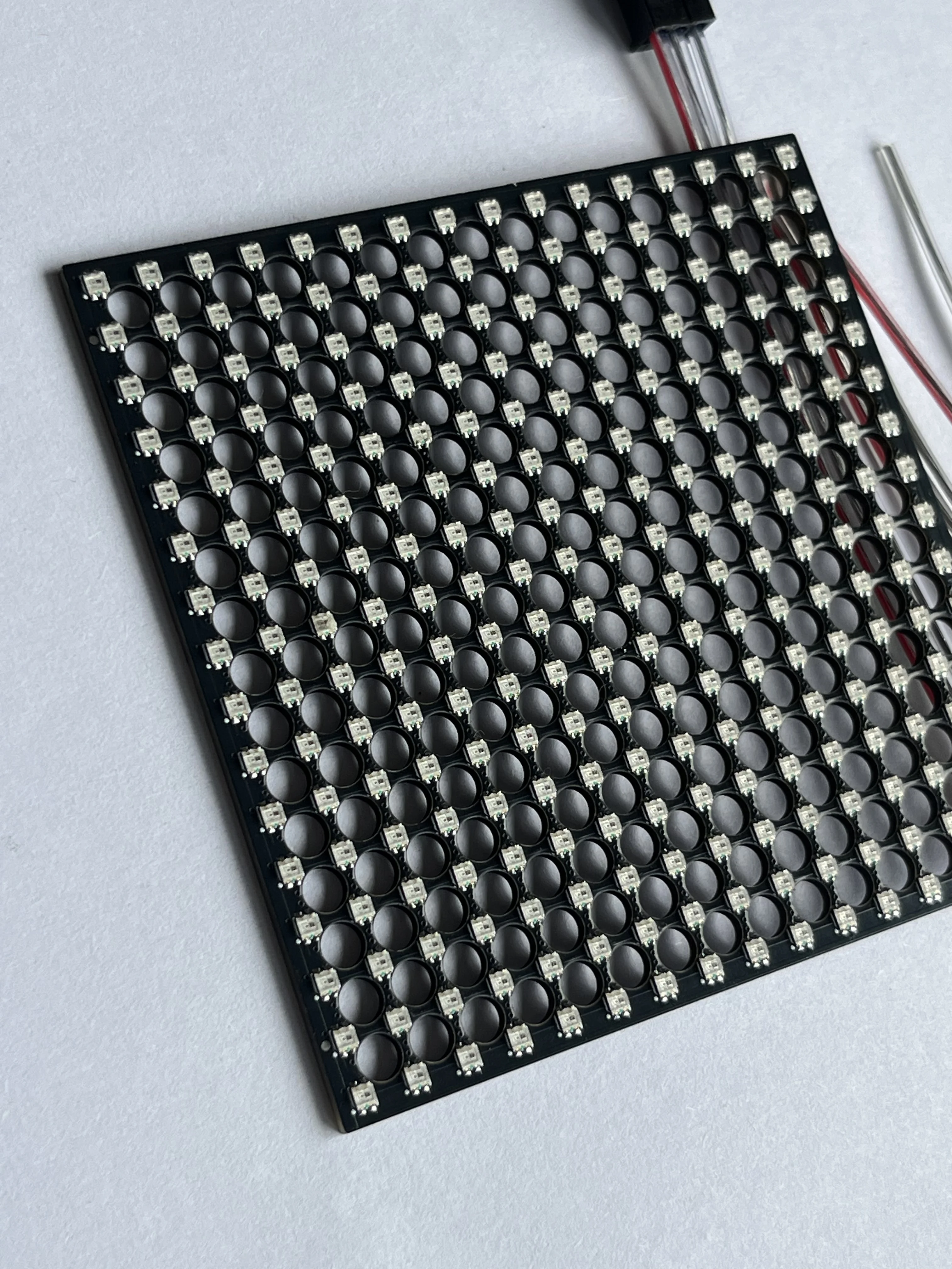 DC5V WS2812 LED Square Transparent Screen 80*80mm Full Color Programmable Dot Matrix 16*16 SPI Protocol 2020 Beads For LED Sign