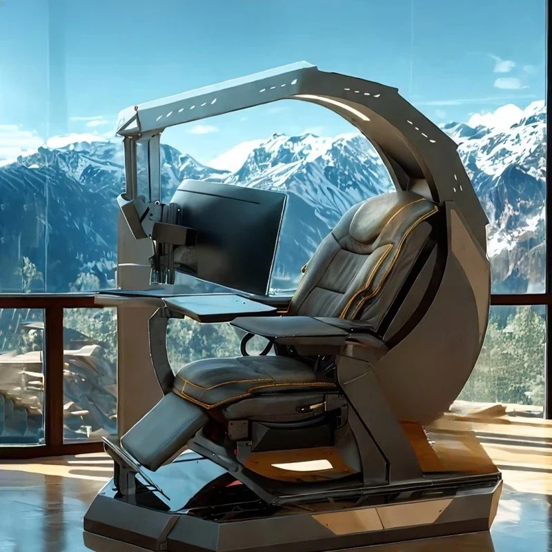 Computer cockpit integrated, e-sports table and chair massage chair