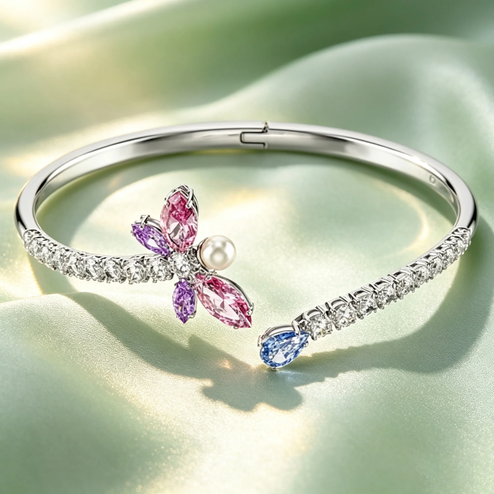 Women's Exquisite Multicolor Butterfly Floral Jewelry Set