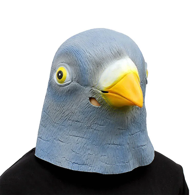 2025 New Animal Dinosaur Mask Pigeon Fox Tiger Mask Bar Funny Green Fish Hood Douyin Performance Props