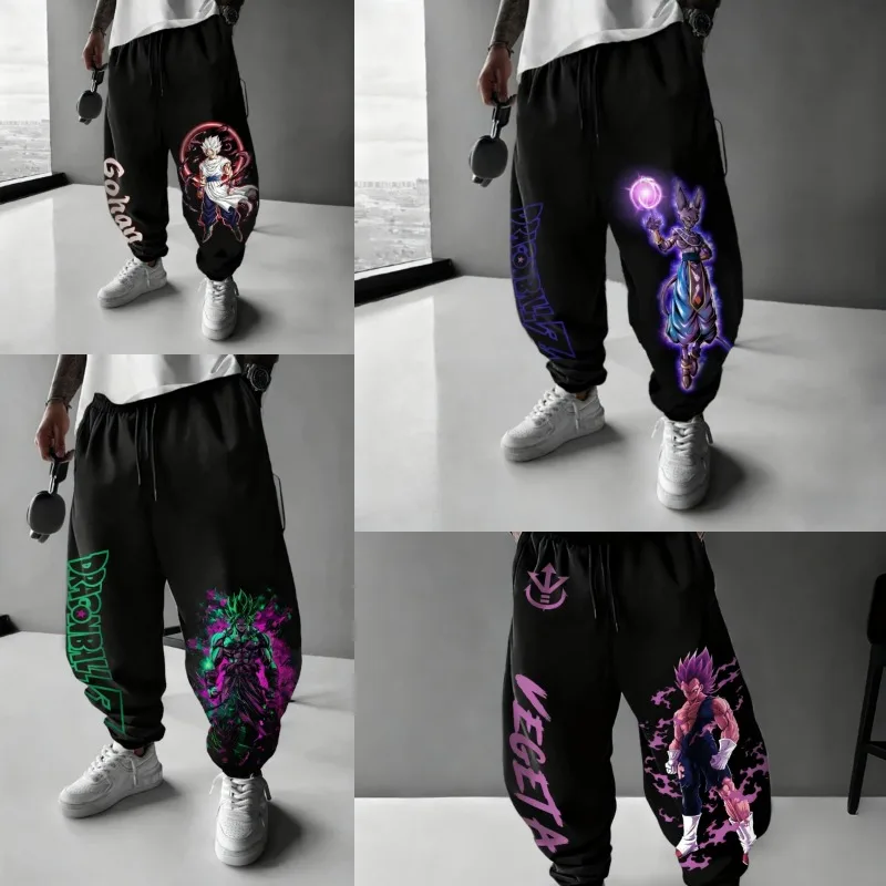 

Dragon Ball Men’s Sweatpants Japanese Anime Print Loose Sports Pants Streetwear Hip Hop Autumn Fashion Trousers Y2k Clothes