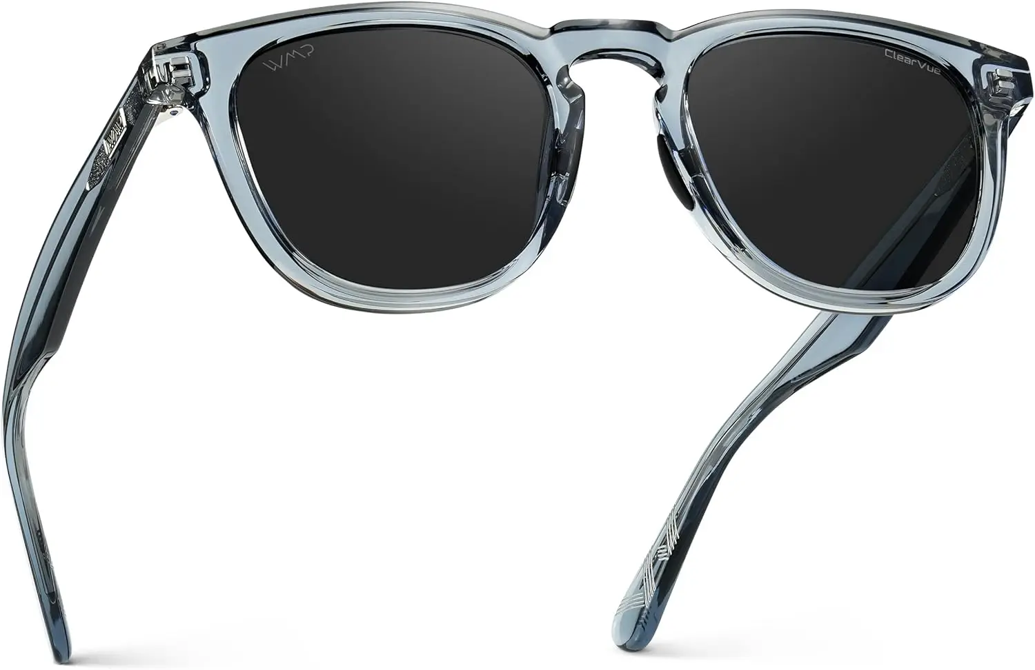 Men's Polarized Sport & Golf Sunglasses: Round Frame, Anti-Reflective Lenses, Non-Slip Nose Pads