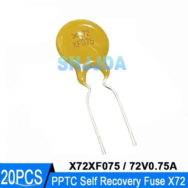 20PCS PPTC Self Recovery Fuse 72V 0.75A 0.9A 1.1A 1.35A 1.6A 1.85A RXEF185 RXEF160 RXEF135 RXEF110 RXEF090 RXEF075 Recovery Fuse