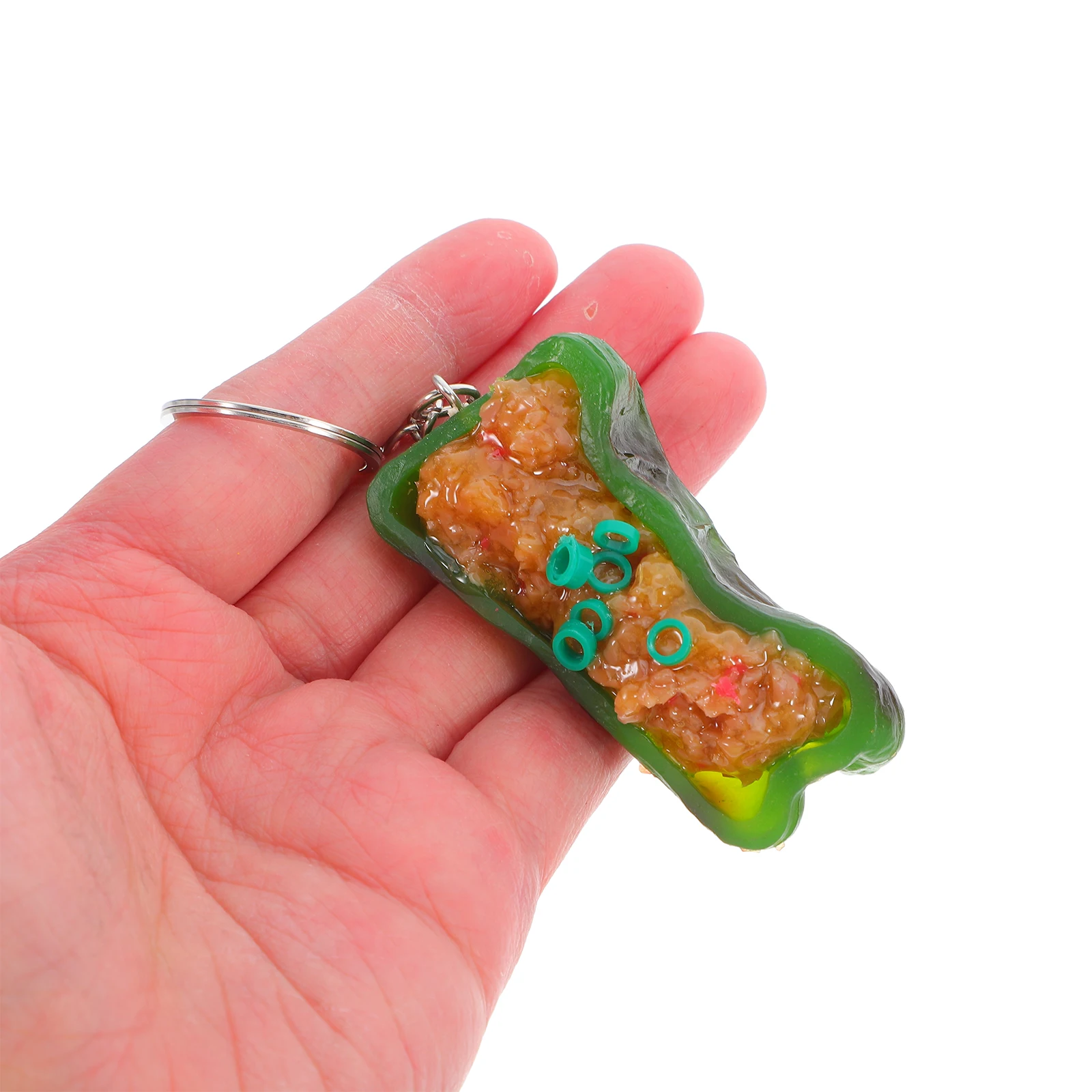 

Pendant Backpack Decorative Pendants Taste Chinese Food Keychain Pvc Keyring Bag