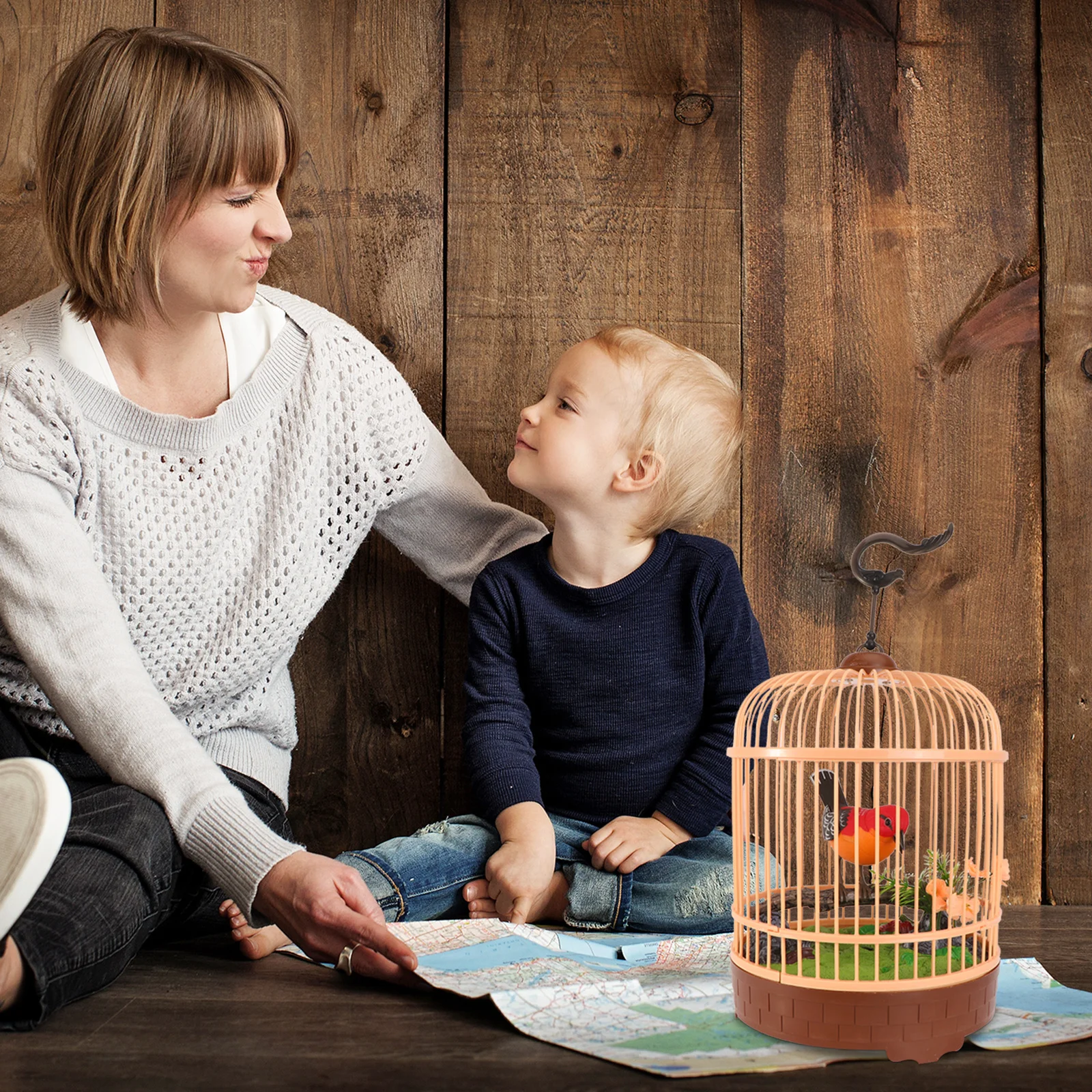 1 قطعة التحكم الصوتي حثي الببغاء التعليمية مضحك تعلم اللعب قفص العصافير متوهجة تتحرك أجنحة الفم الألوان الإدراك