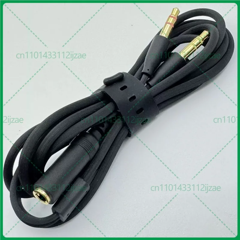 1.5M Audio Splitter Cable for Razer, 1 to 2 Adapter for Desktop PC Headset Microphone