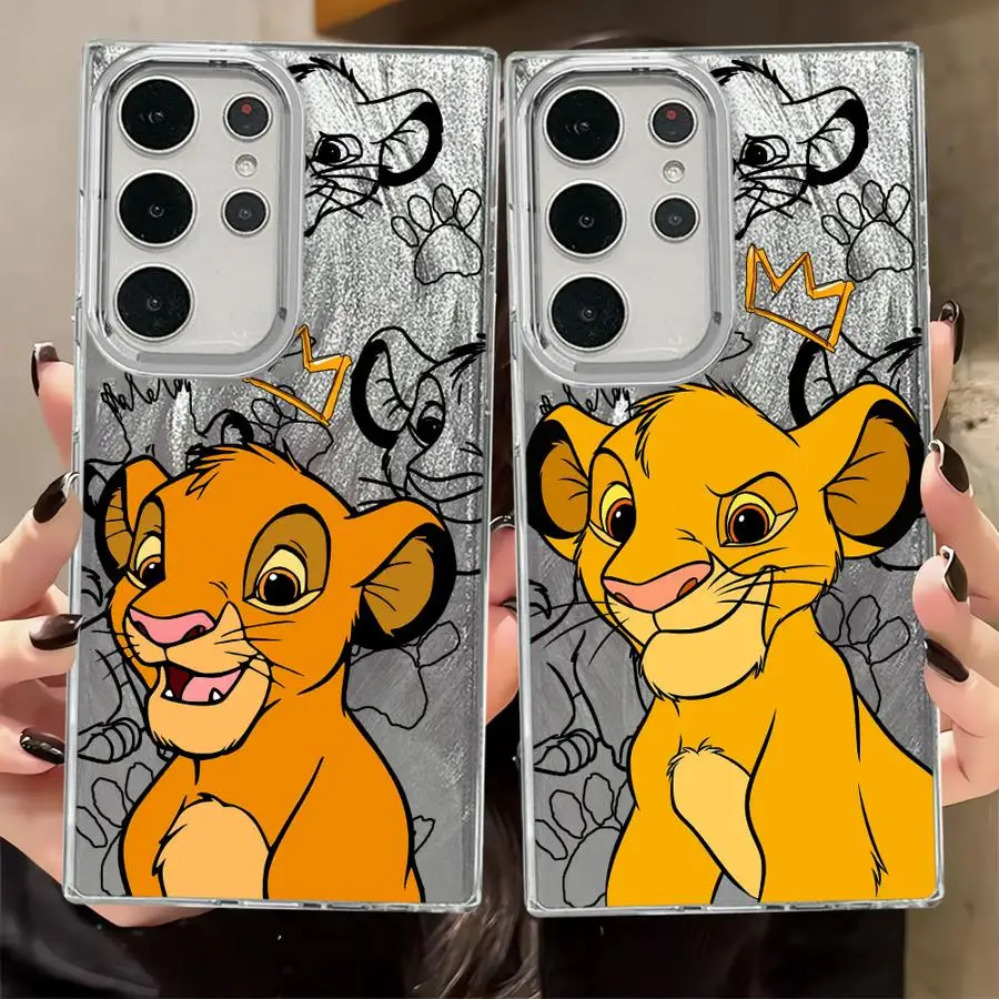 Disney The Lion King Black Soft Shell Case for Samsung Galaxy S20 FE S21 S21+ S23 S20 FE S25 Ultra S22 Plus S24Ultra