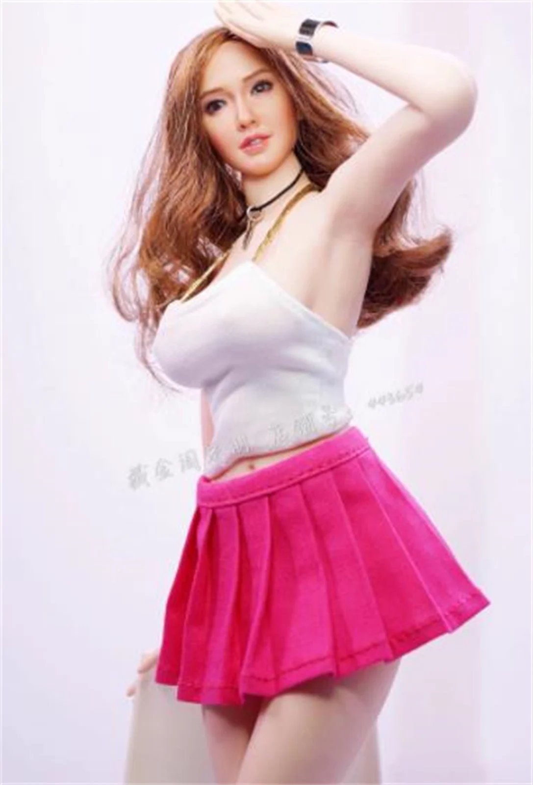 1/6 مقياس سترة Strappy الدنيم السراويل الملابس ل 12 ''الشكل hotstuff UD Ph اللعب صالح 12 "أنثى تبليغ نموذج لجسم #4