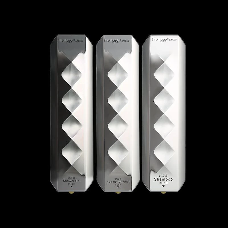 Hotel Manual Wall-mounted Three-head To Soap Dispenser for Kitchen Hand Washer for Kitchen Bathroom Shampoo Dispenser