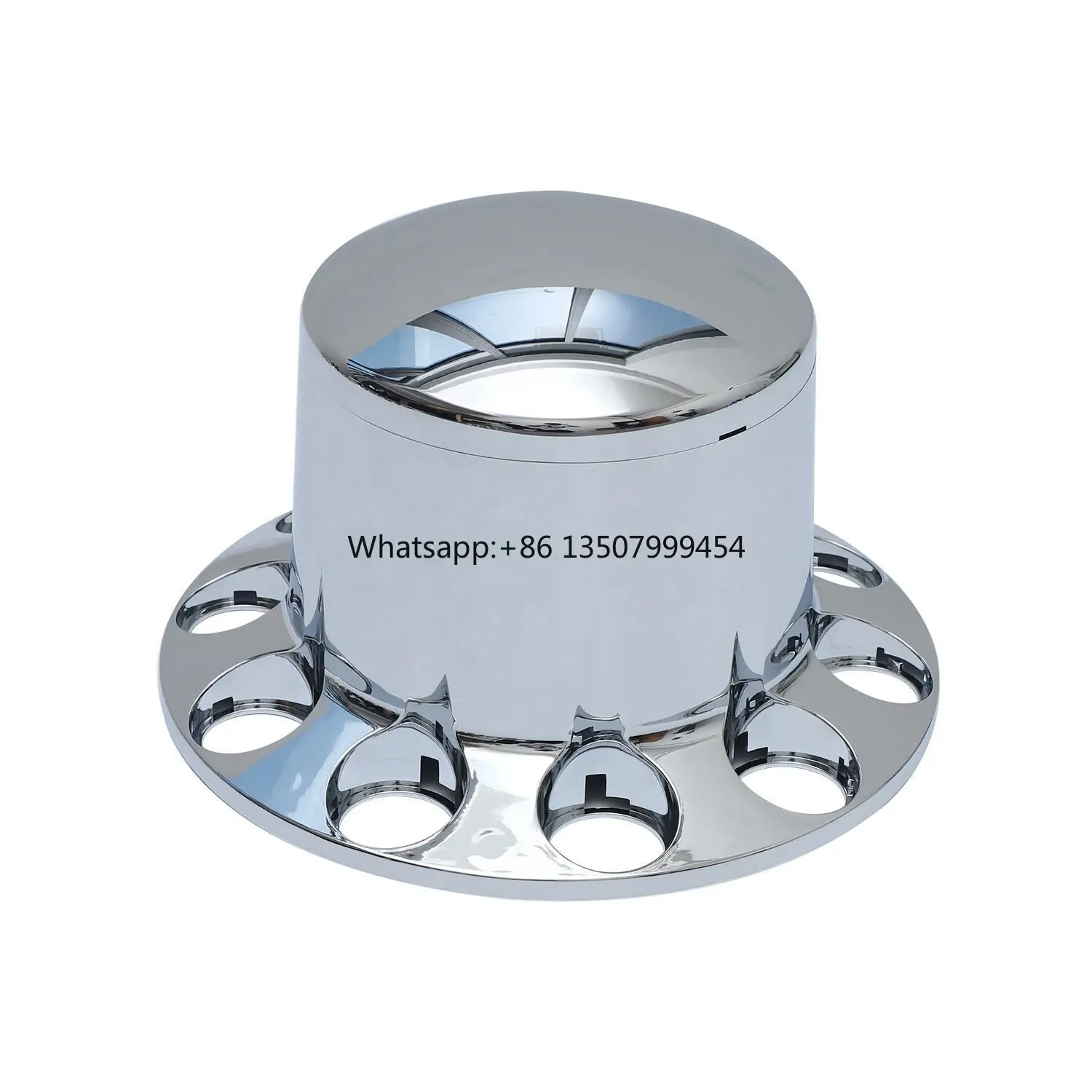 

New 40-Piece Chrome ABS Truck Wheel Hub Cover Kit 33mm Thread Axle Covers with Lug Nut Covers for Semi Trucks