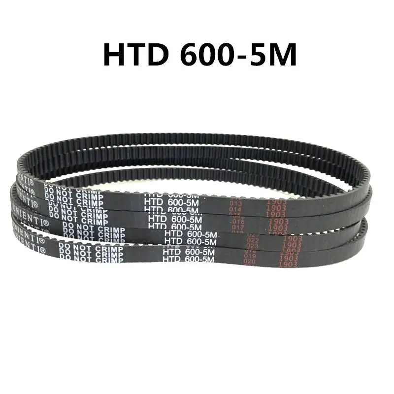 Numerical control lathe encoder synchronizer belt HTD600-5M-10 rubber synchronizer belt