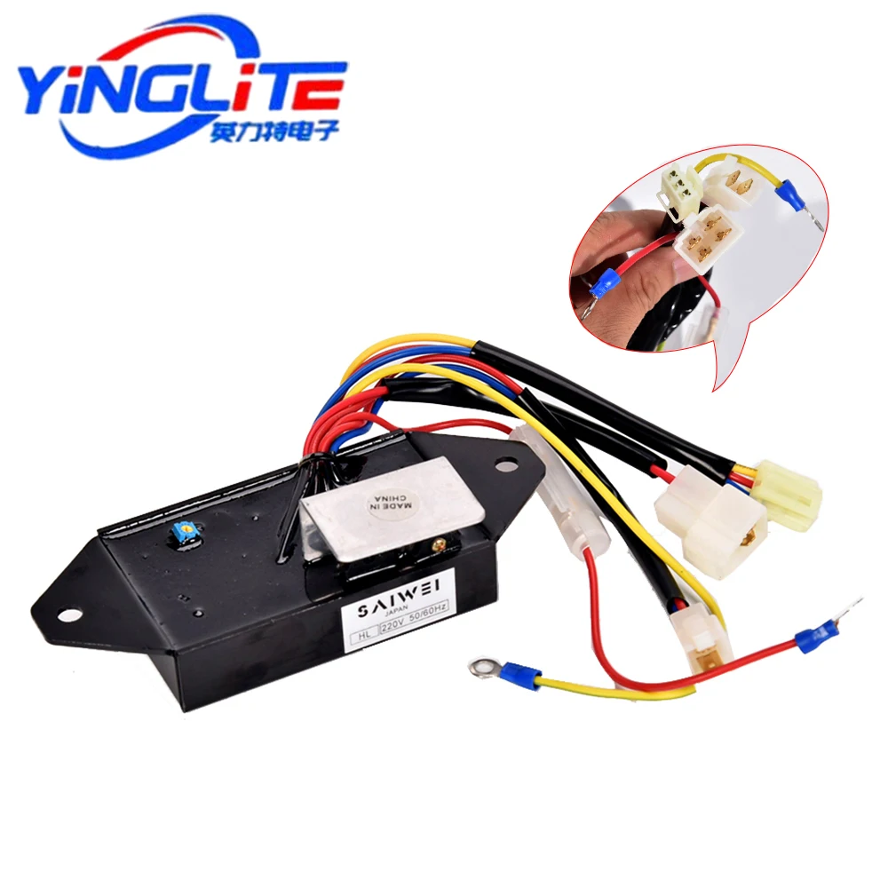 J108 AVR J116 Automatic Voltage Regulator, Single-Phase, 9-Pin, 220V Generator, High-Quality Voltage Stabilizer J315