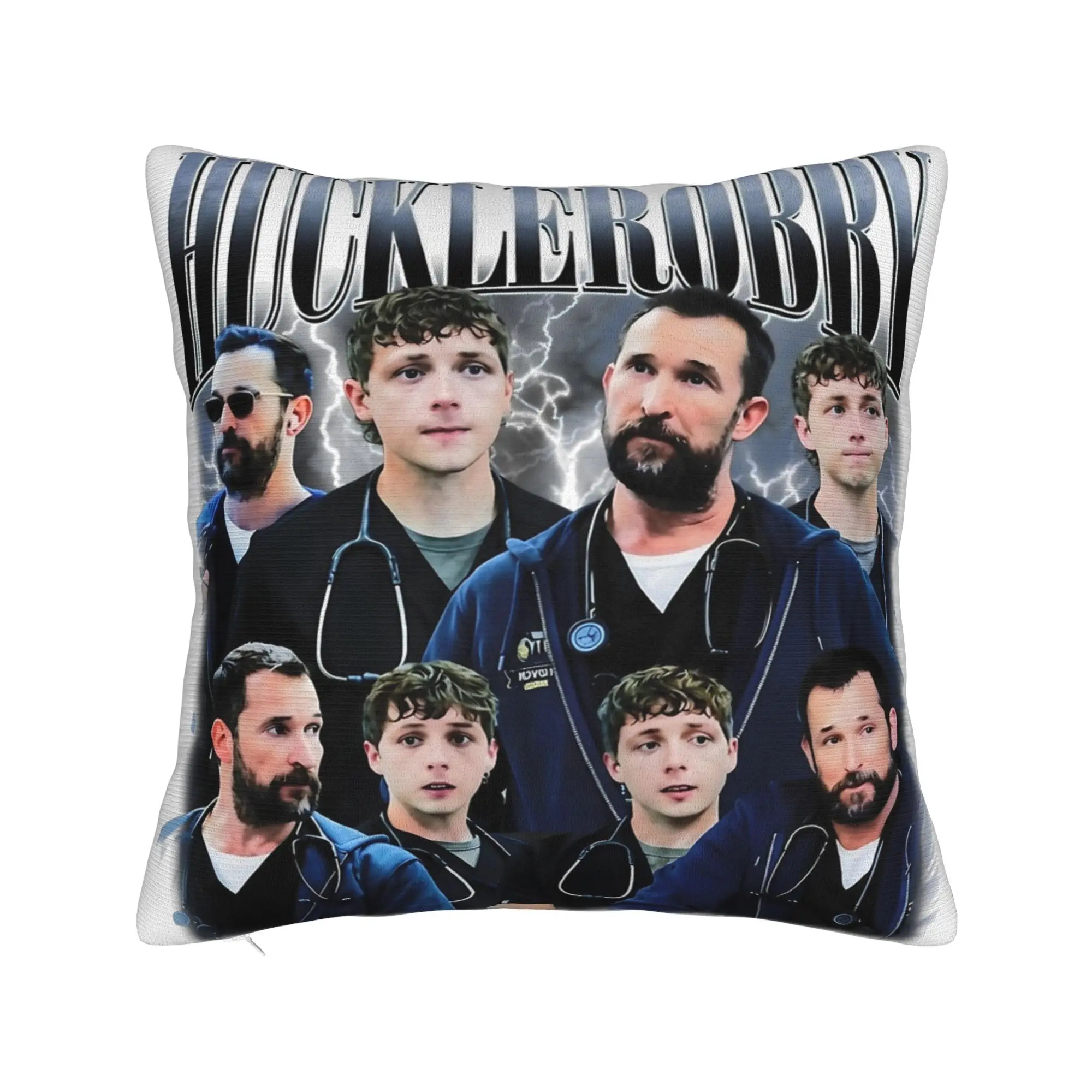 Decorative Pillowcases The Pitt Hucklerobby  Merch Home Dr. Jack Dr. Robby Throw Pillow Case Cover Square Style Multi Size