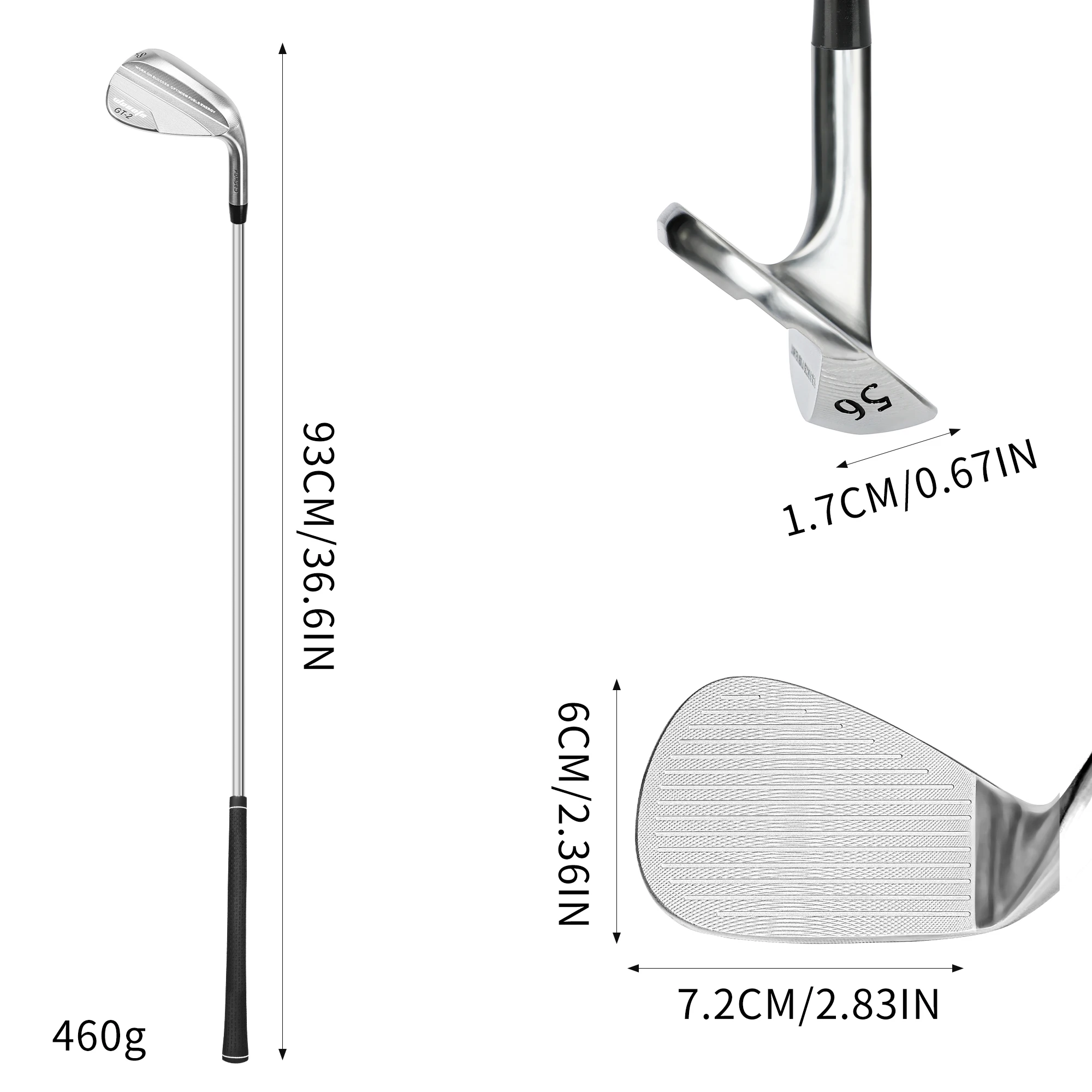 Factory Wholesale Custom Silver Portable Durable Multi-angle Head Titanium Shaft Stainless Steel Right Handed Golf Wedges Club