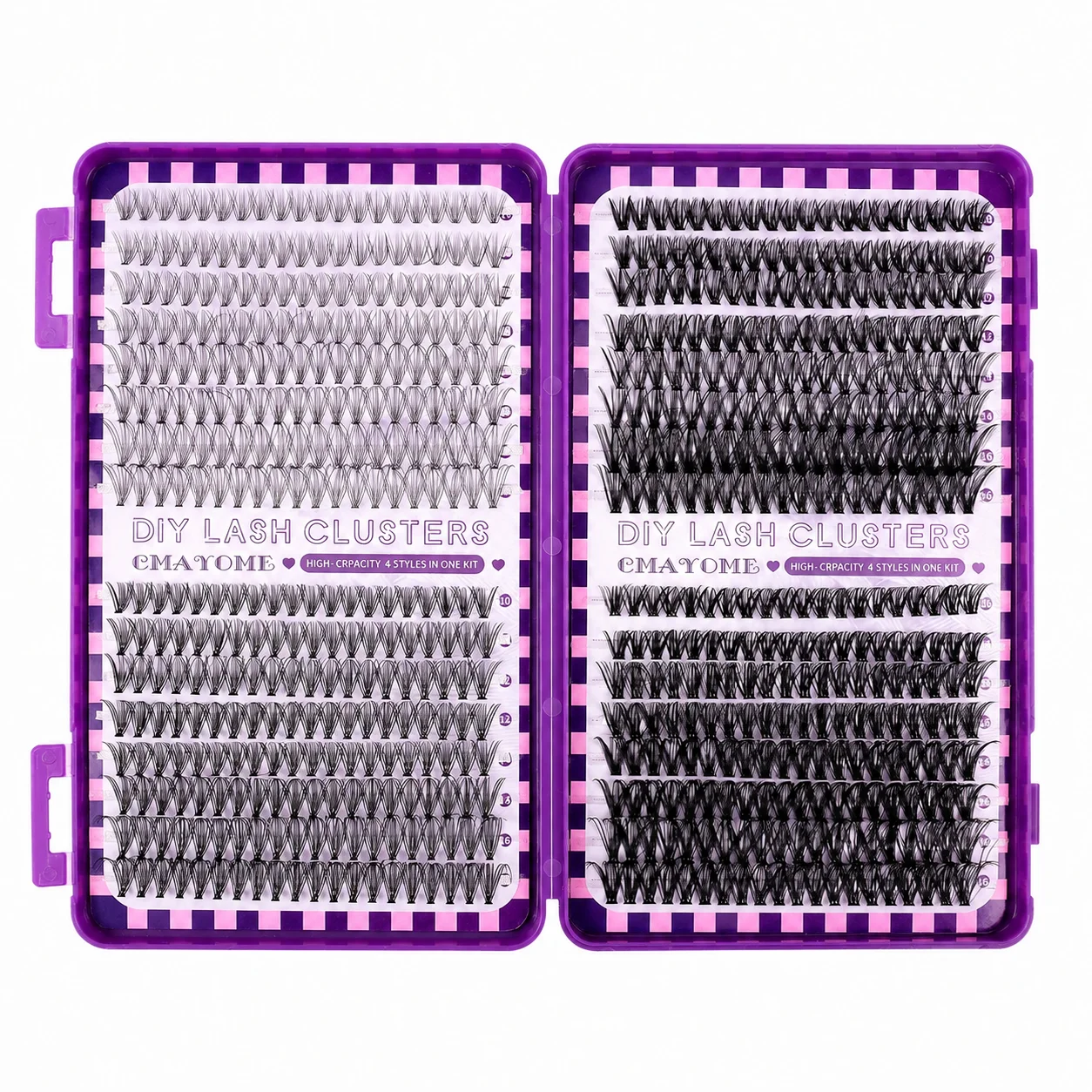 DIY Fluffy Voluminous False Eyelashes D Curl Synthetic Fiber Eyelash Cluster European American Style Lashes Perfect Eye Makeup