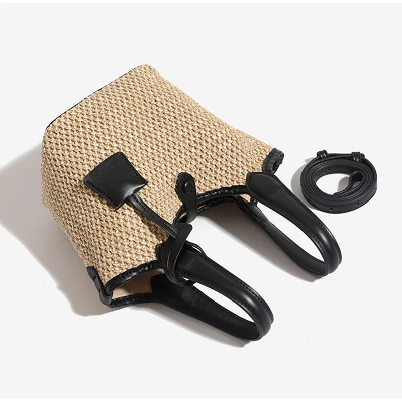 

Fashionable Trendy Woven Bag Best-selling Brand Straw Basket Bags New Korean-style Vacation Handbag Simple Luxurious Casual Bags