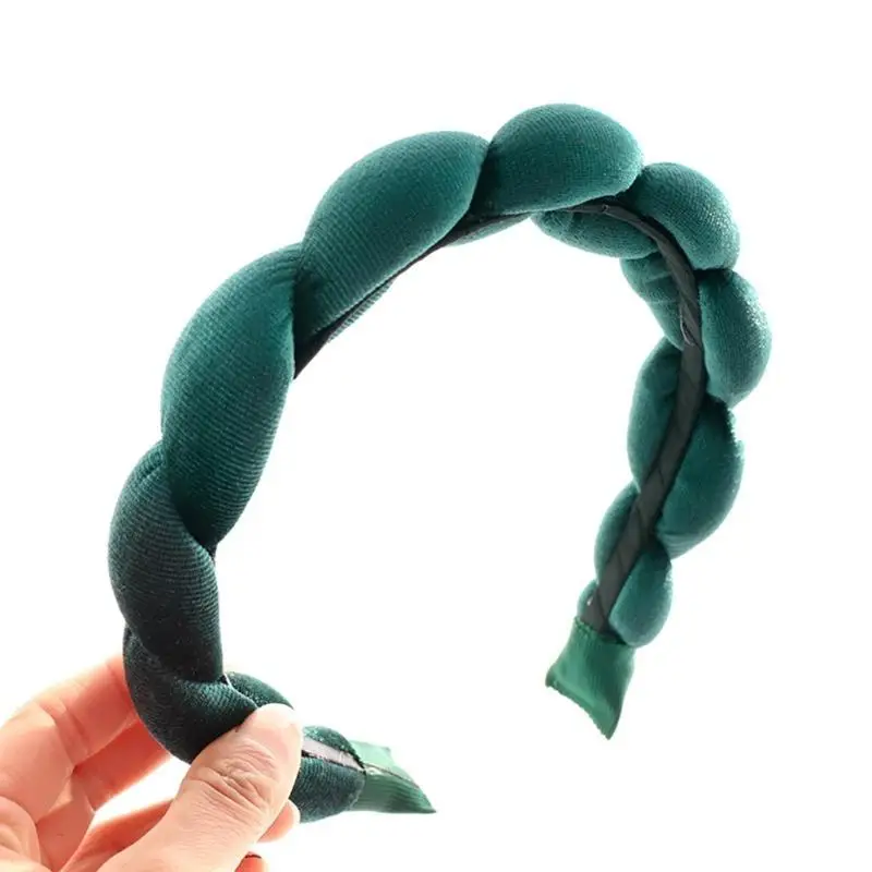 652F Sponge Headband VelvetHeadband Braid Headband Spa Headband Wash Face Skincare Headband YogaSweatband Makeup Headband