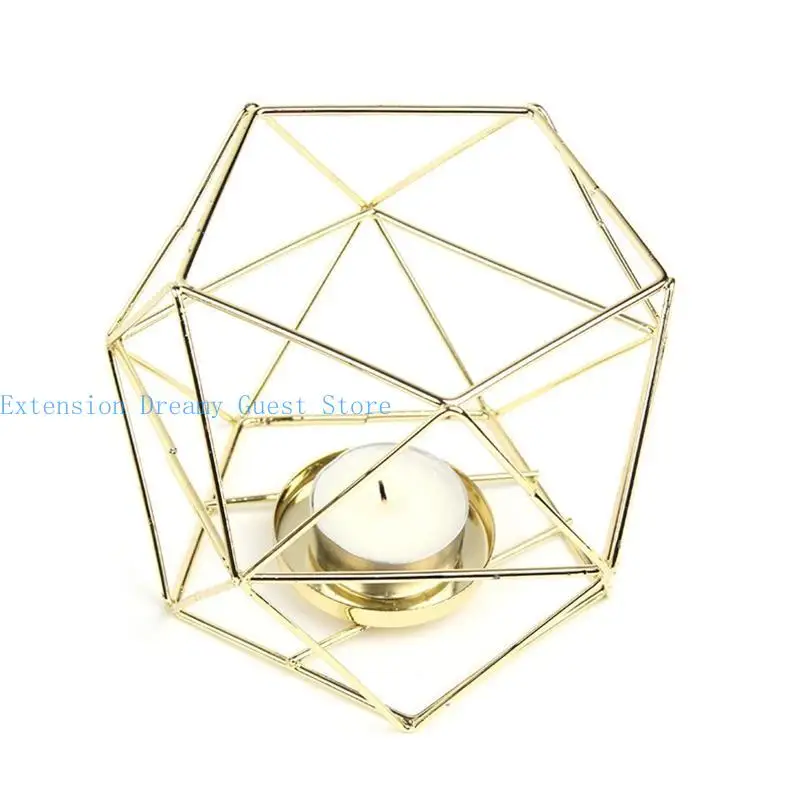 

652F Holder Light Holder for Lights Pillar Votive Geometric Table Decoration for Wedding Party