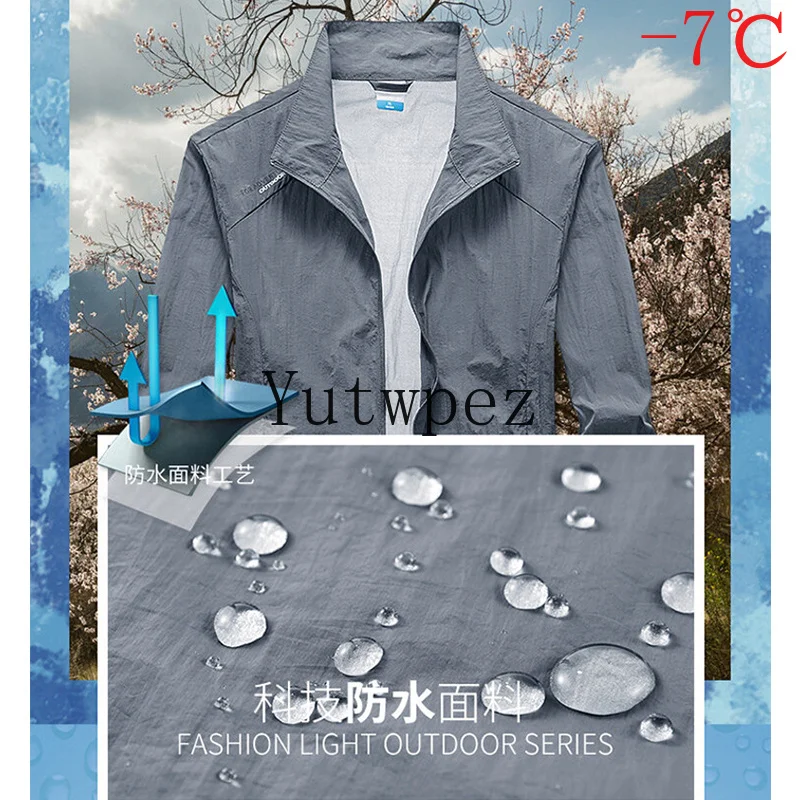 Outdoor Hiking Sports Running Outerwearing Clohting Traveling Summer Jackets Men Windbreaker Fishing Coats Ultrathin Sunscreen